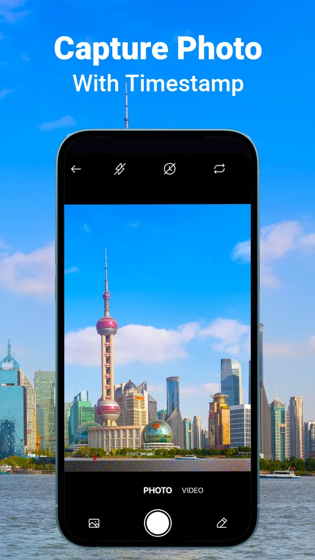 MeShot: GPS Camera & Geo Stamp - Screen 1