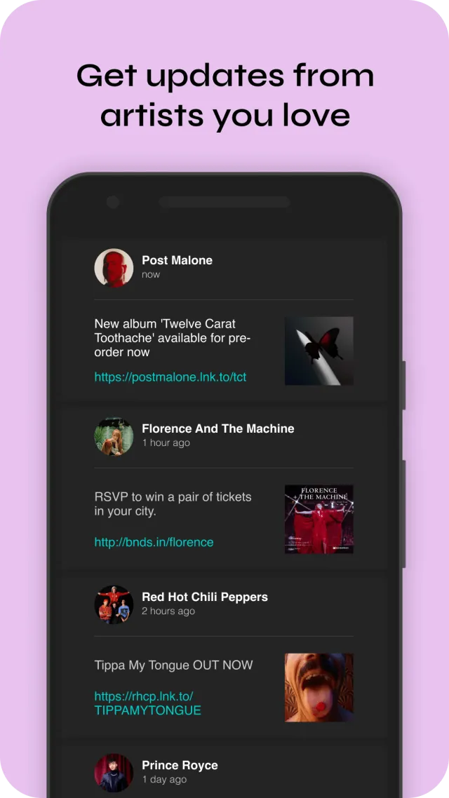 Bandsintown Concerts - Screen 8