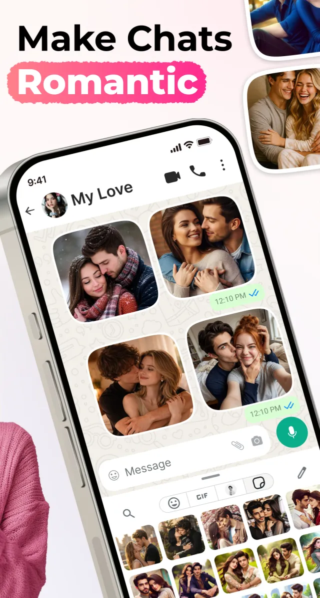 Romantic Stickers Kiss Sticker - Screen 4