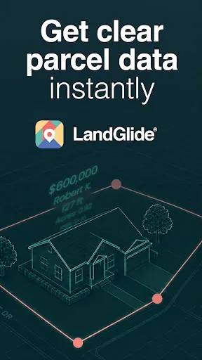 LandGlide: Land & Parcel Data - Screen 1