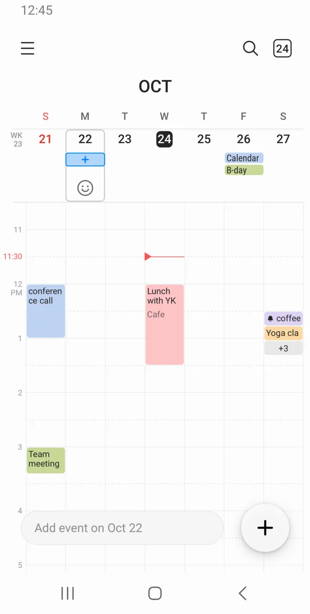 Samsung Calendar - Screen 6