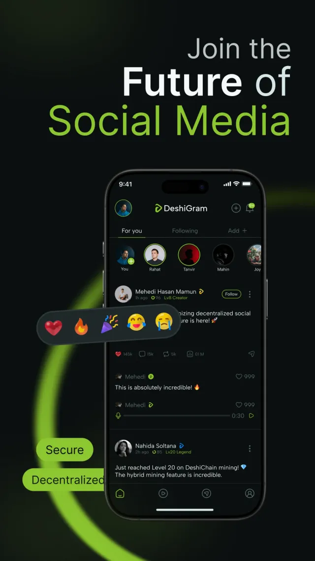 DeshiGram: Private Social - Screen 1