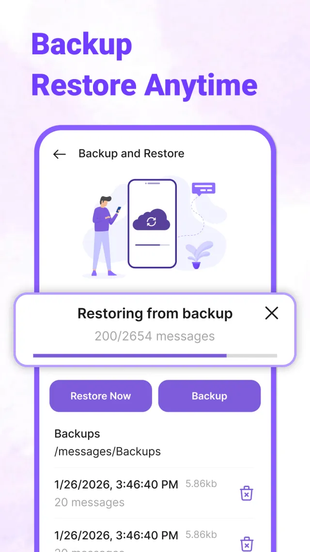 Messages: Text SMS Home - Screen 7