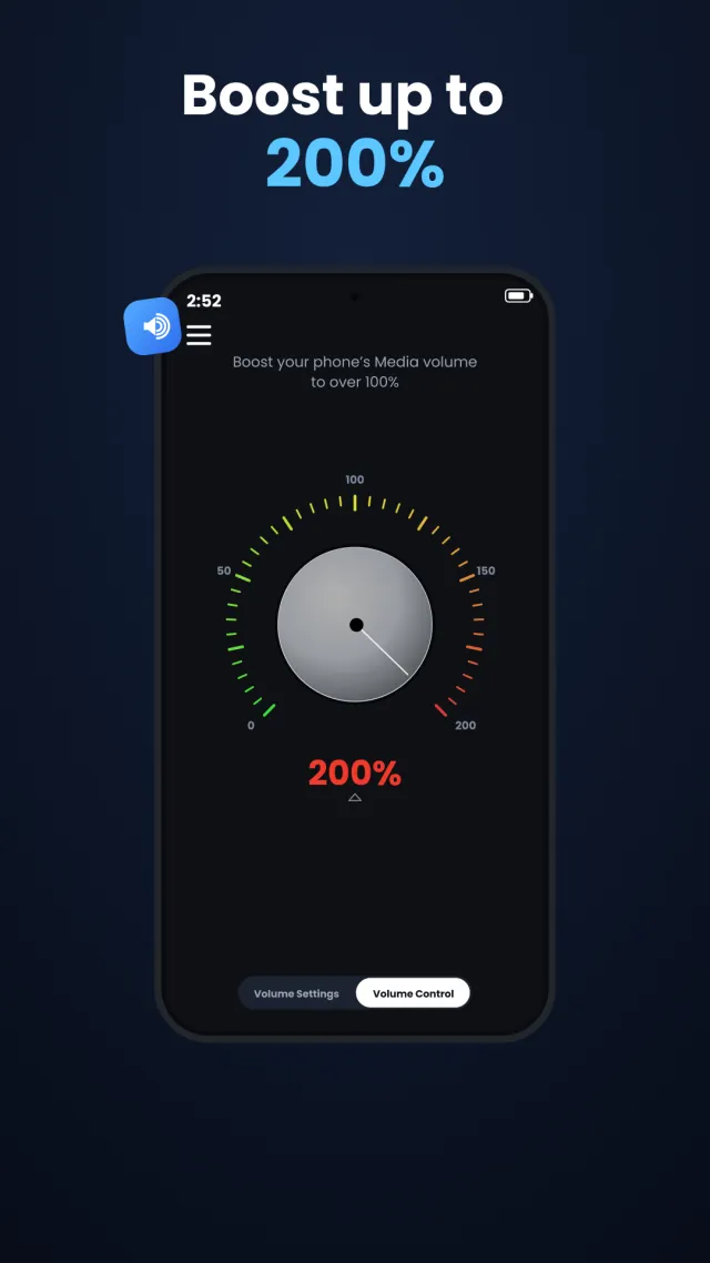 Volume Control Home - Screen 1