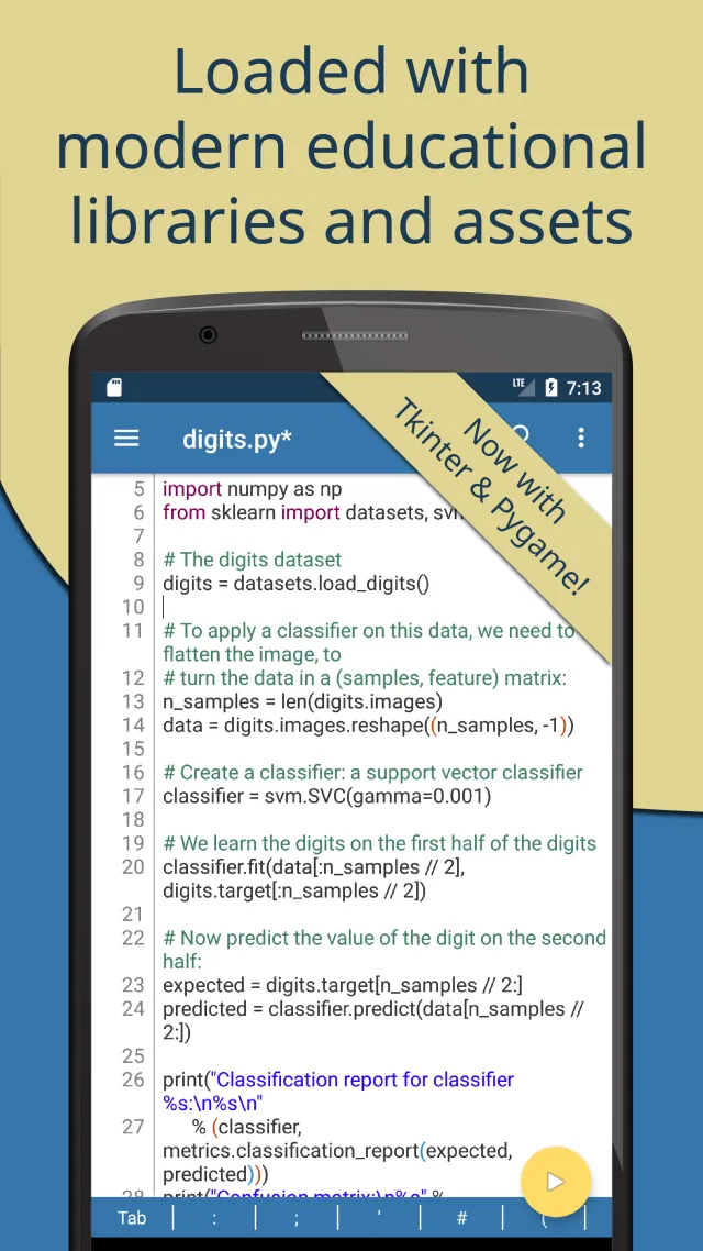 Pydroid 3 - IDE for Python 3 - Screen 1