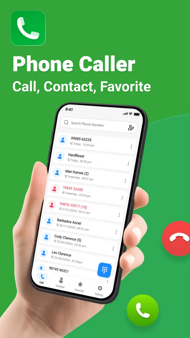Phone Caller - Contacts - Screen 1