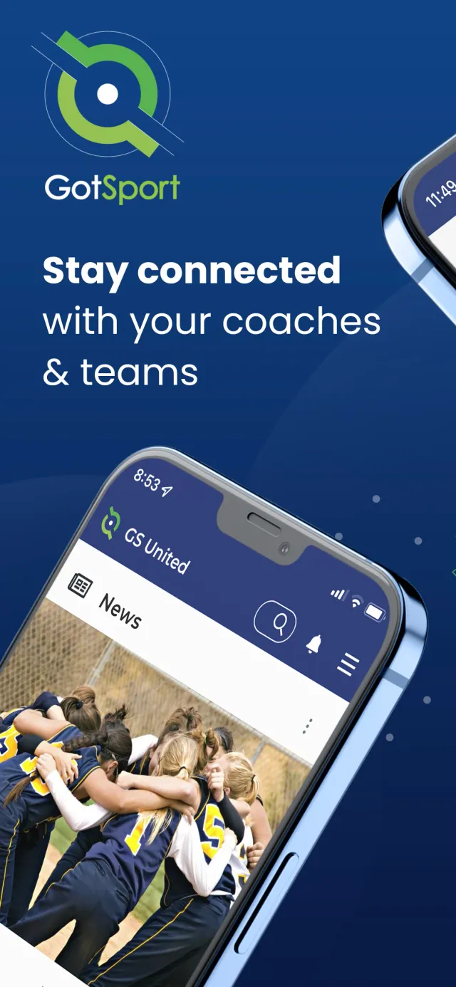 GotSport Team App - Screen 1