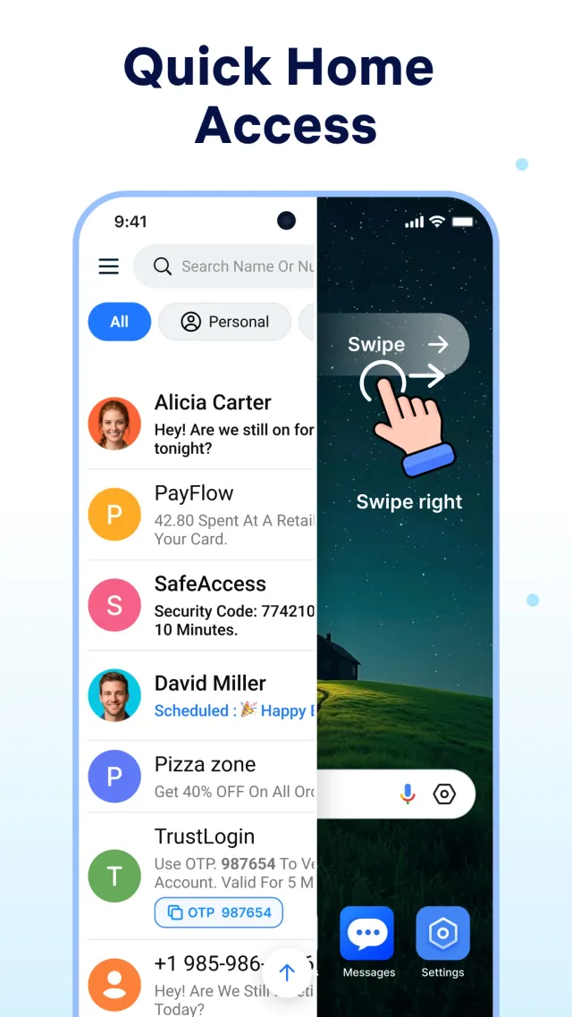 Messages - Text SMS Home - Screen 5