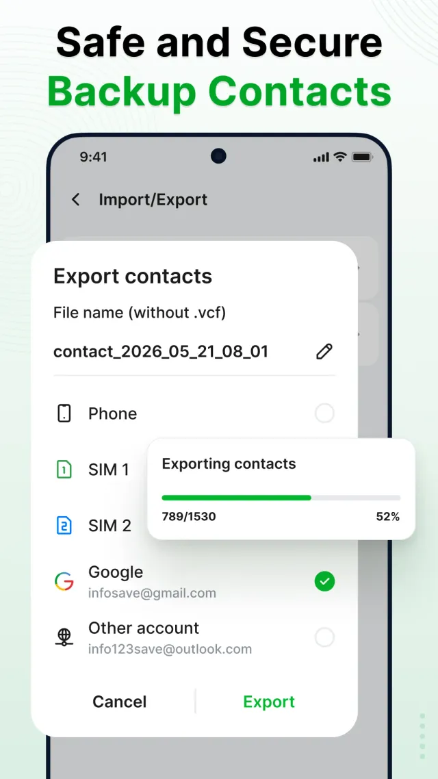 Contacts - Phone Calls - Screen 6