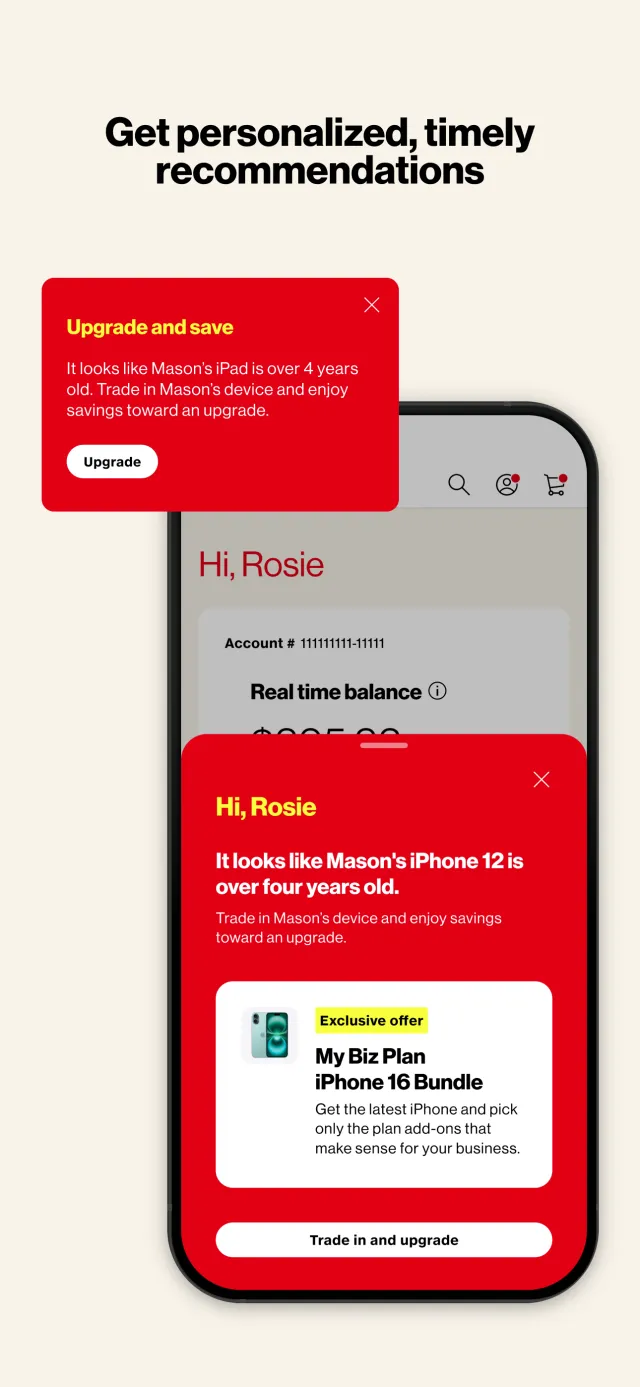 My Verizon For Business - Screen 2