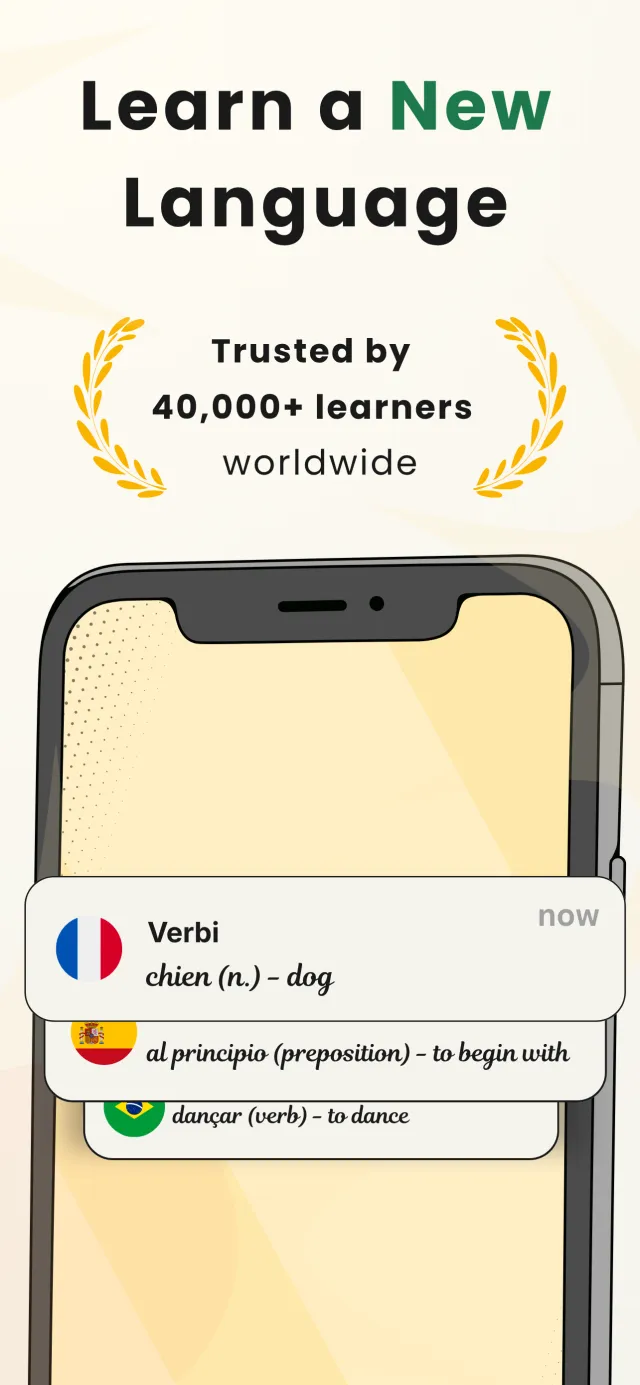 Verbi: Learn a New Language - Screen 1