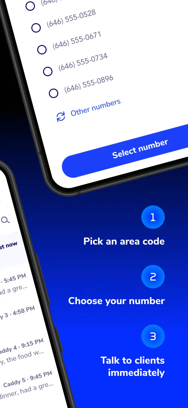 Caddy - Second Phone Number - Screen 2
