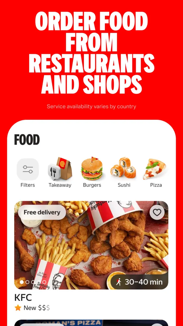 Yango: taxi, food, delivery - Screen 4
