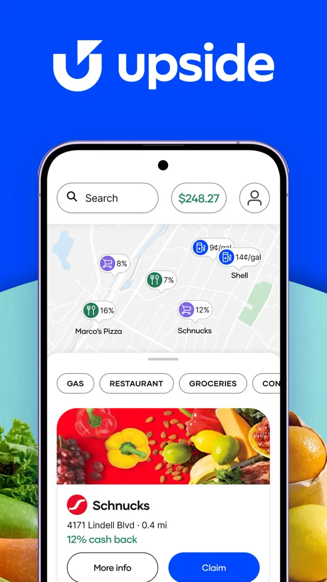 Upside: Gas & Food Cash Back - Screen 8
