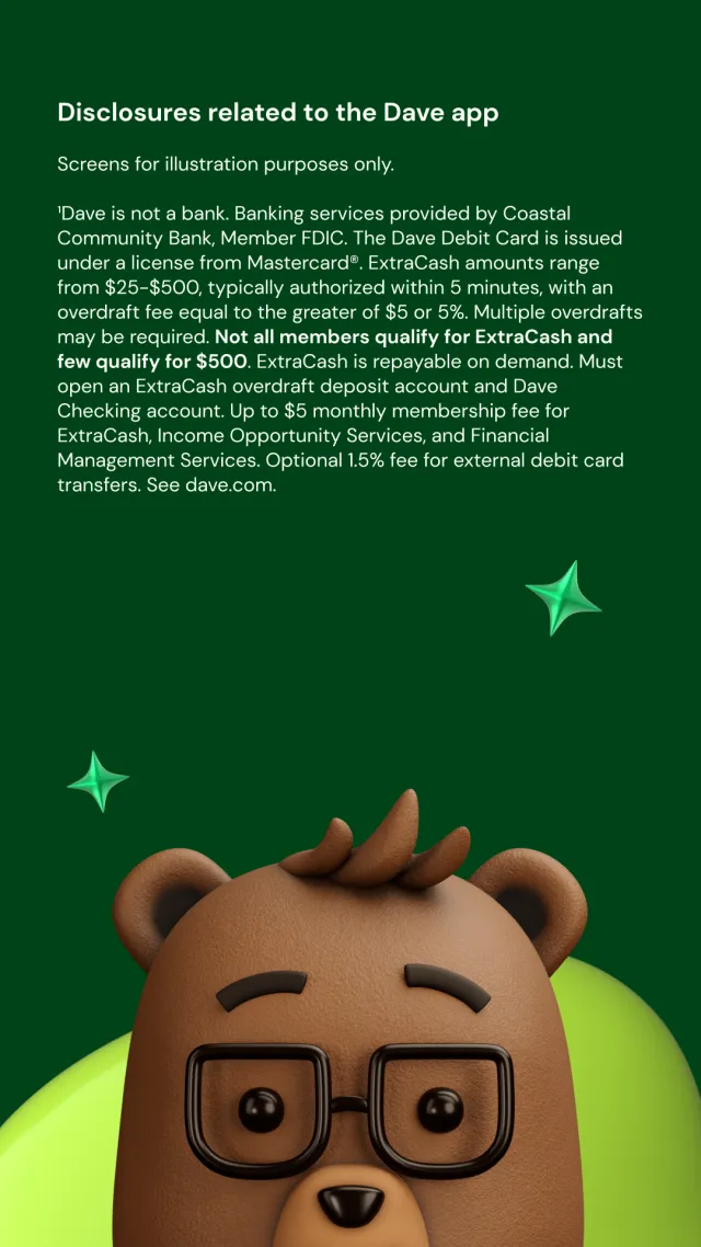 Dave: Credit, Cash & Money App - Screen 8
