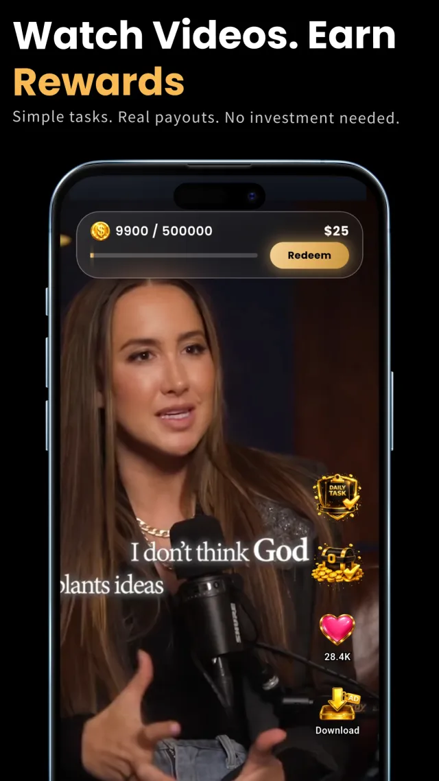 ReelMoney: Watch & Earn Cash - Screen 1