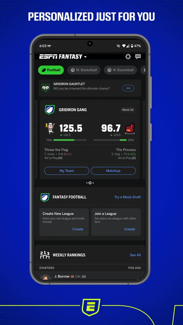 ESPN Fantasy Sports - Screen 3