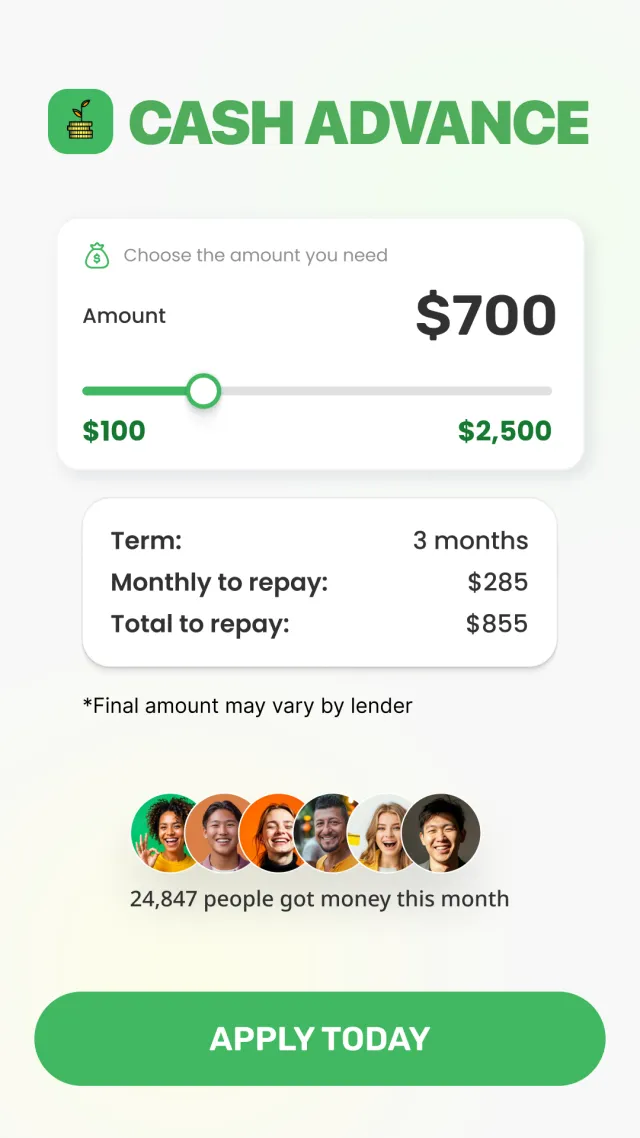 Instant Cash Advance: Loan App - Screen 1