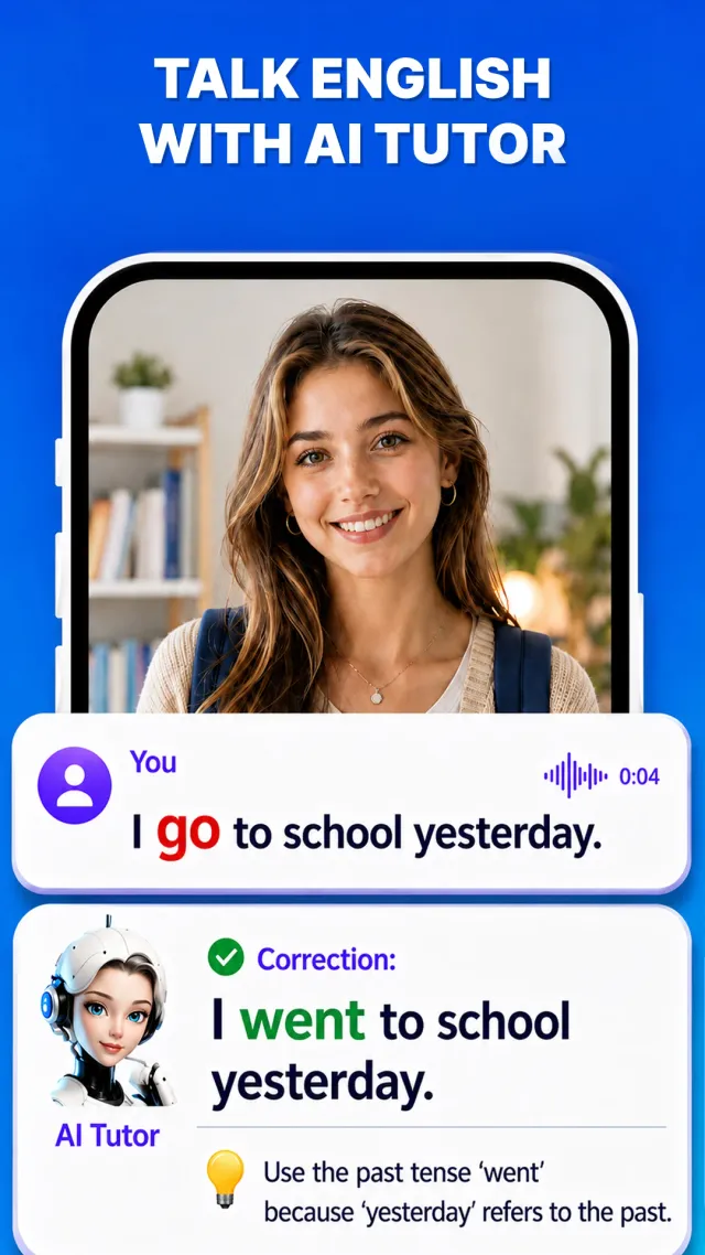 Fluza: AI Language Tutor - Screen 2