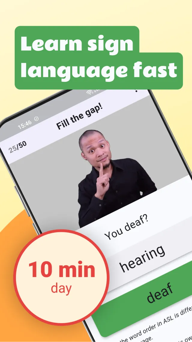 ASL - Sign Language.learn ASL! - Screen 1