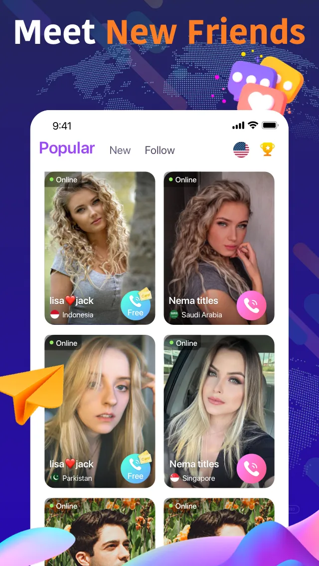 Olamet - Video Chat Online - Screen 1