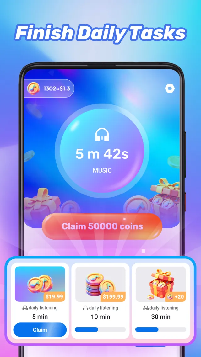 Happy Tunes - Earn & Play - Screen 4