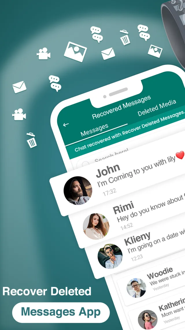 Recover Deleted Messages App - Screen 1