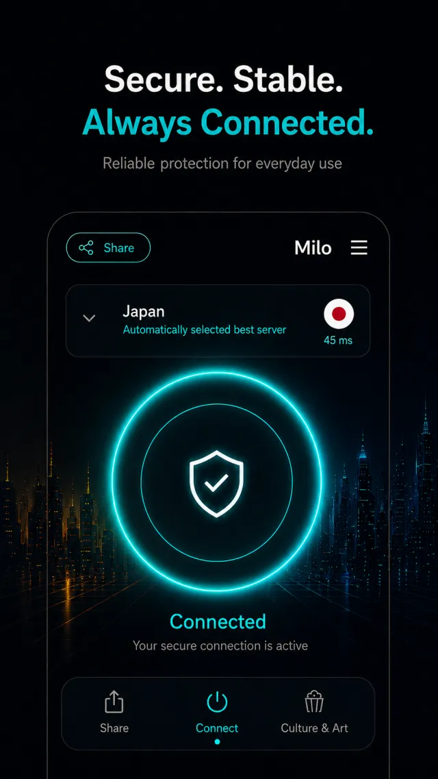 Milo VPN - Strong VPN - Screen 4