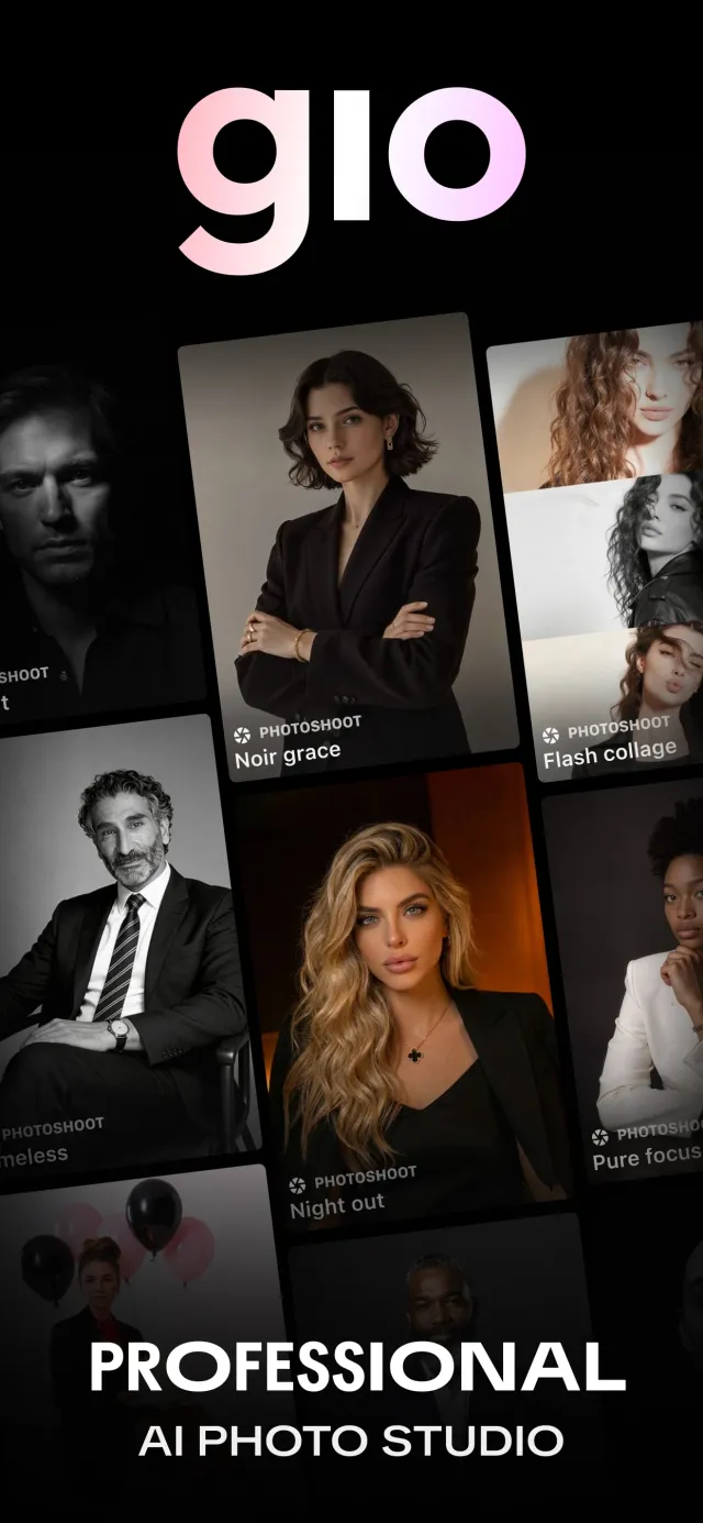 GIO: AI Headshot Generator - Screen 1