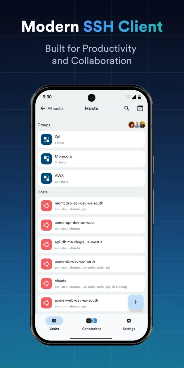 Termius - Modern SSH Client - Screen 1