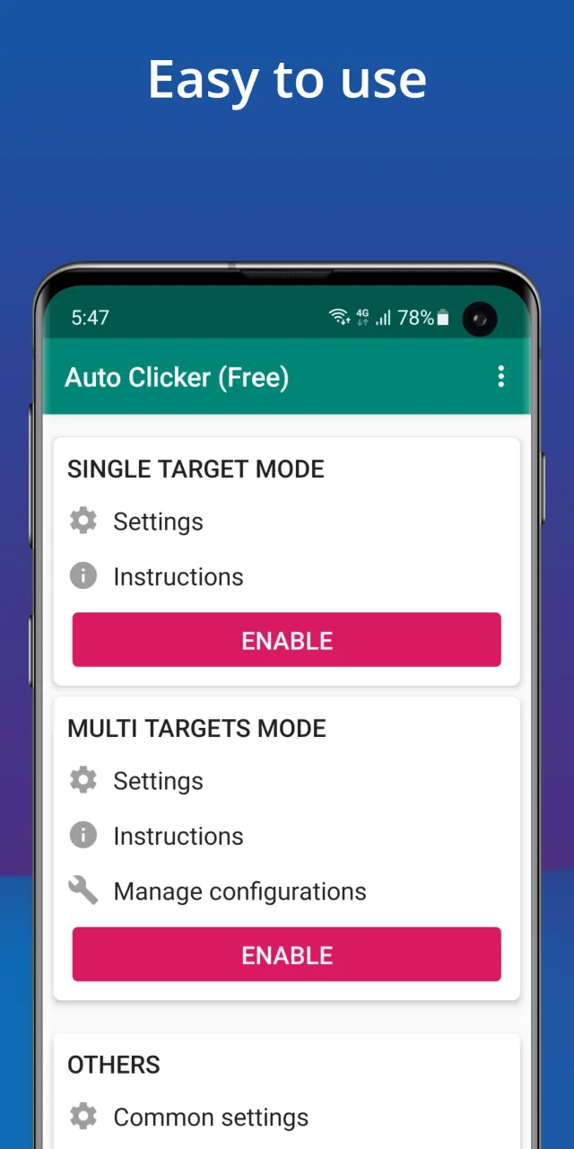 Auto Clicker - Automatic tap - Screen 1