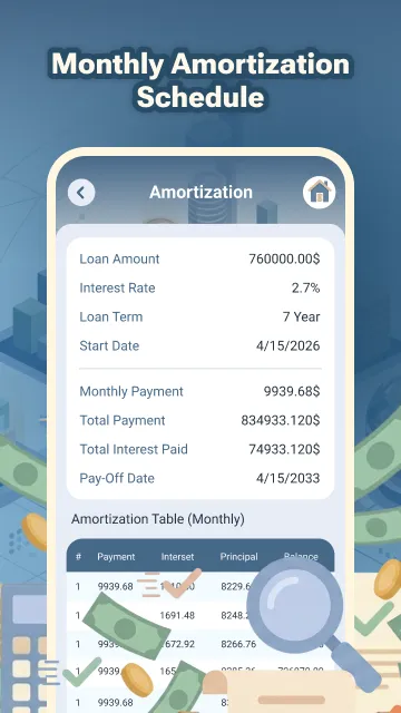 Pure Loan Calculator - Screen 3