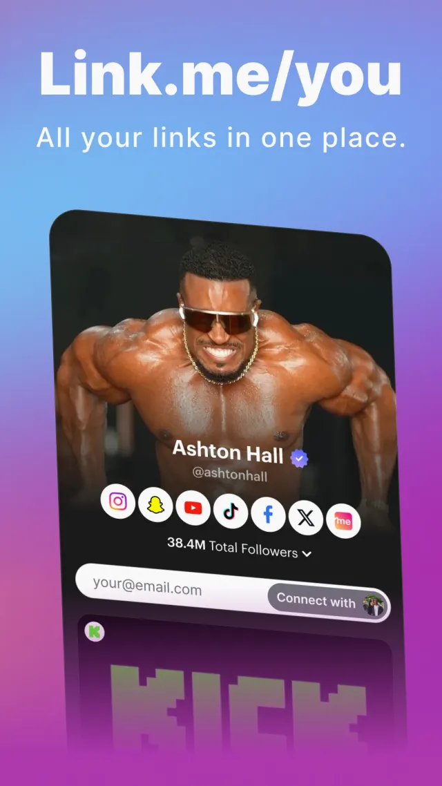 Linkme - Link in Bio Creator - Screen 1