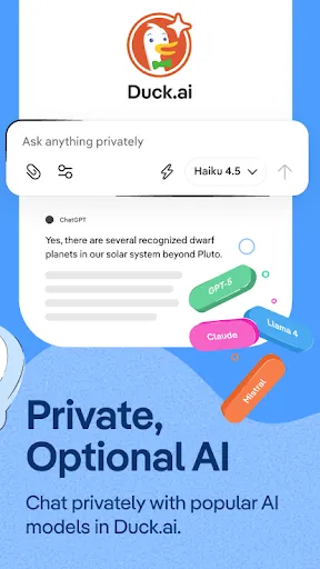 DuckDuckGo, optional Duck.ai - Screen 4