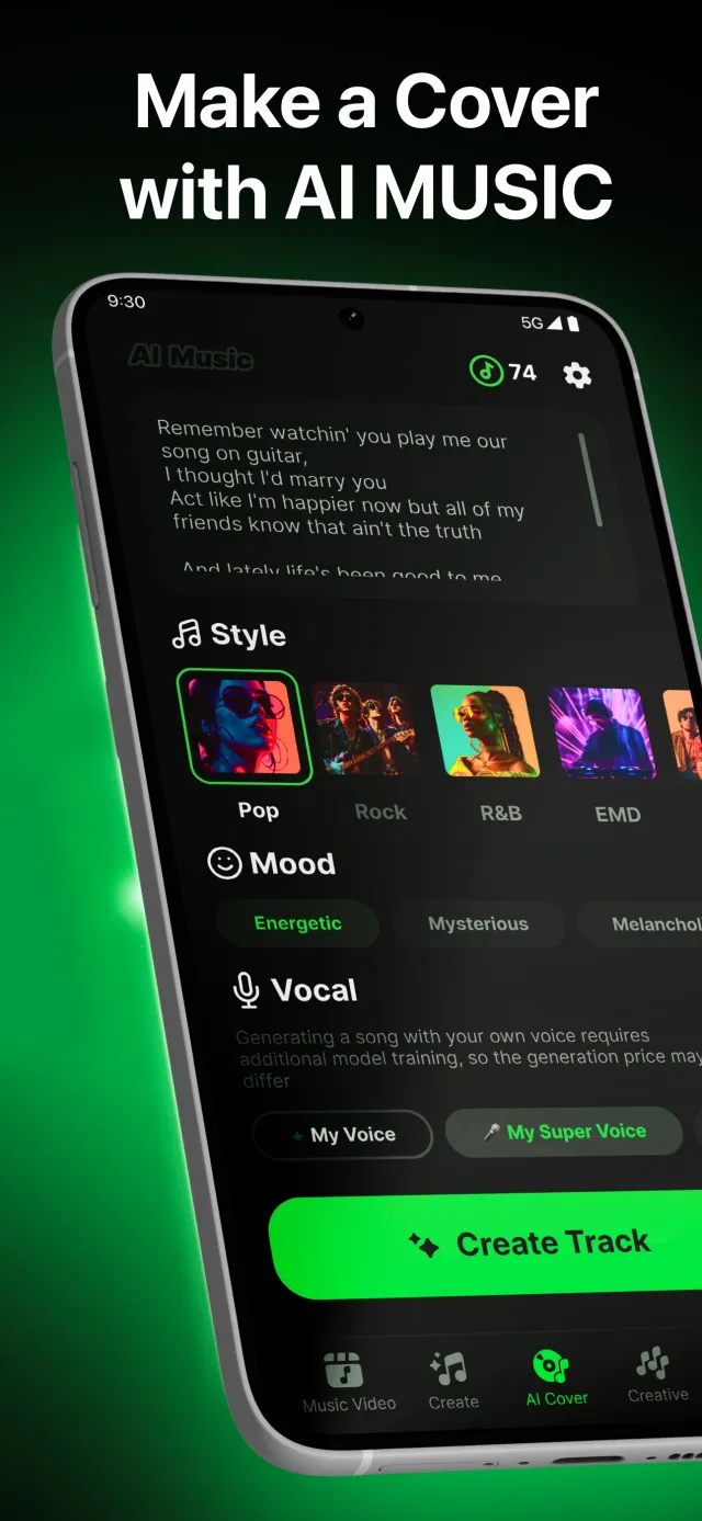 AI Music: Cover & Song Maker - Screen 3