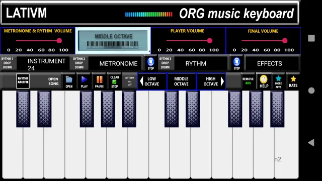 ORG Music Keyboard Simulator - Screen 4