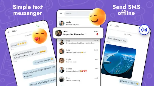 Messages - SMS Texting App - Screen 1