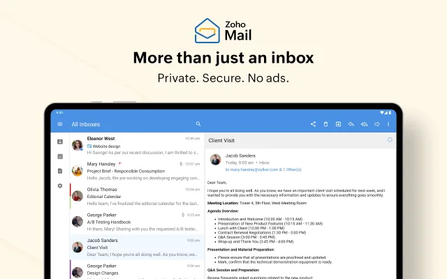 Zoho Mail - Email and Calendar - Screen 7