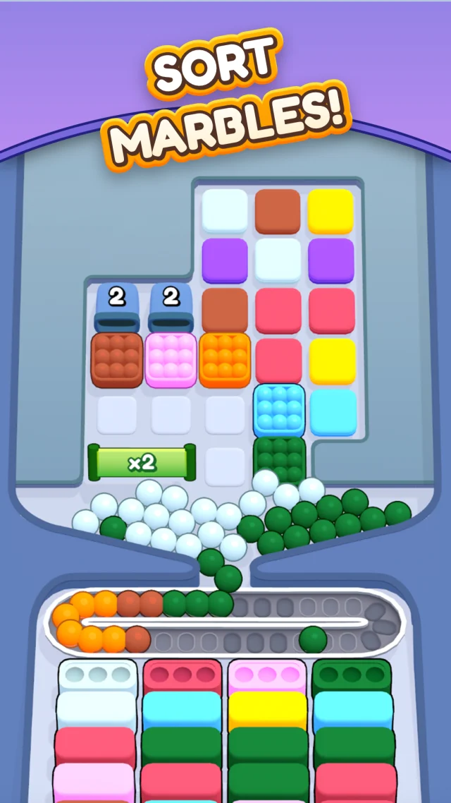 Marble Sort! - Color Puzzle - Screen 2