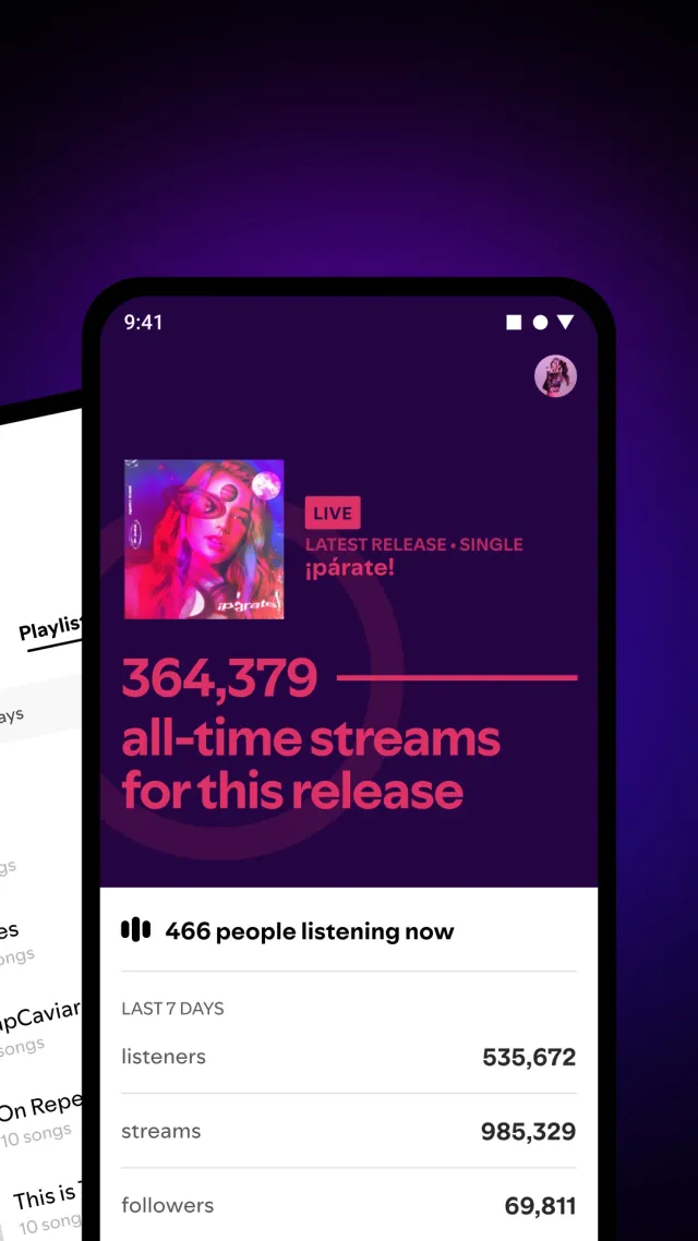 Spotify for Artists - Screen 3