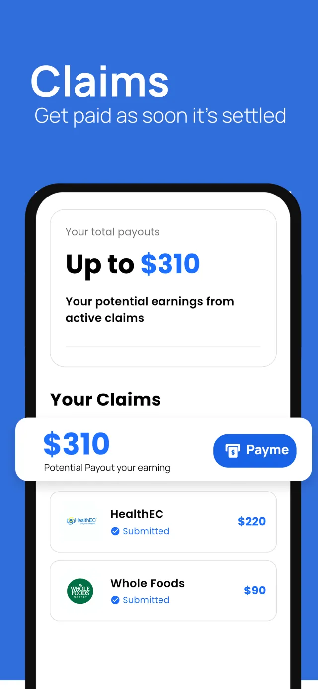 Settle: Class Actions - Screen 2