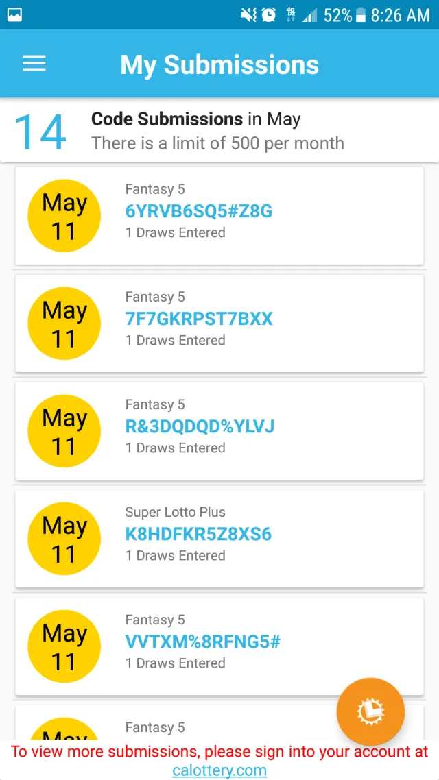 CA Lottery Official App - Screen 7