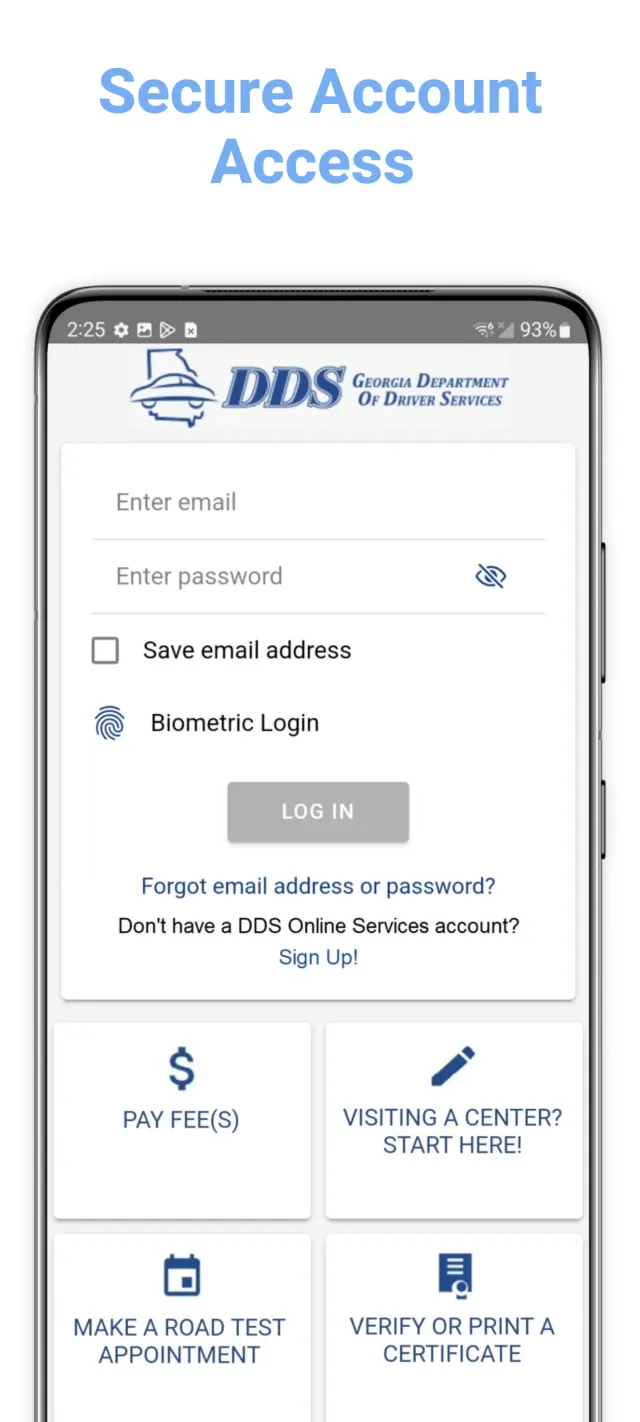 DDS 2 GO - Screen 1