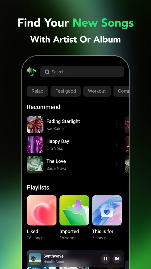 Lilt - Offline Music Player - Screen 2
