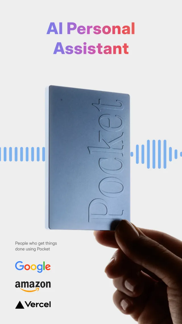 Pocket - AI Personal Assistant - Screen 1