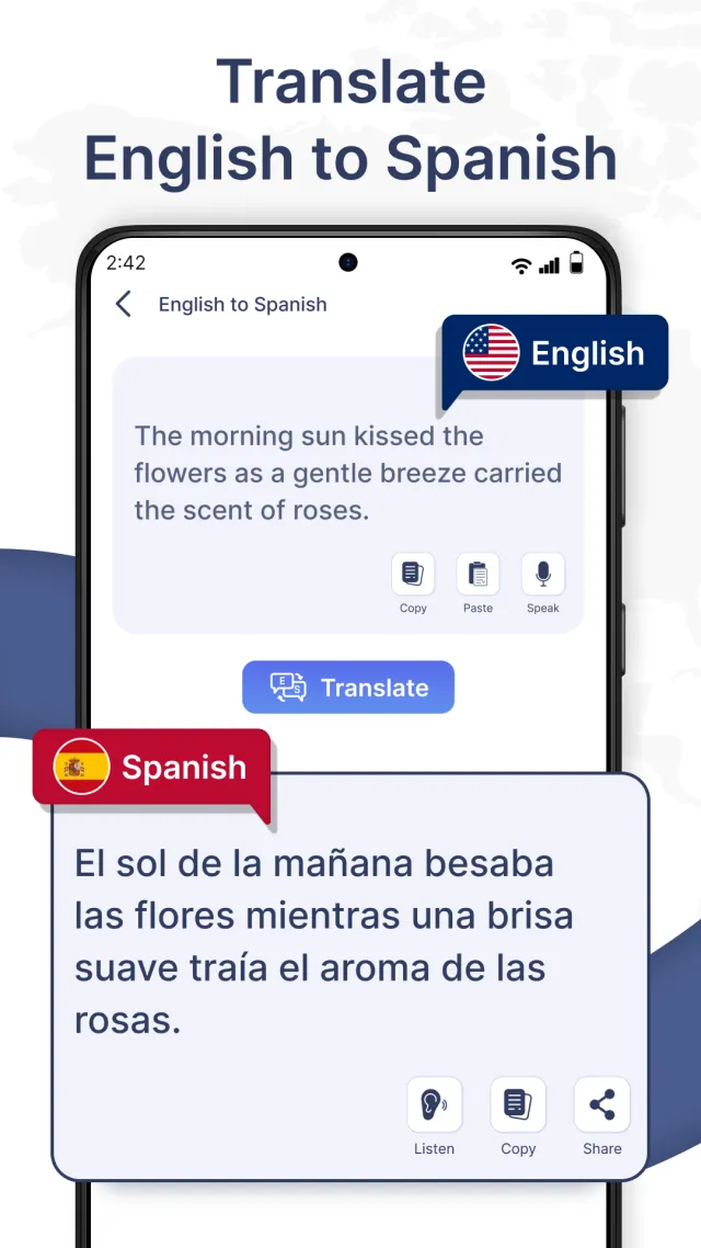 Spanish English Translator - Screen 1