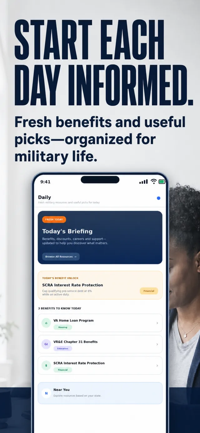 Salute: Military Network - Screen 2