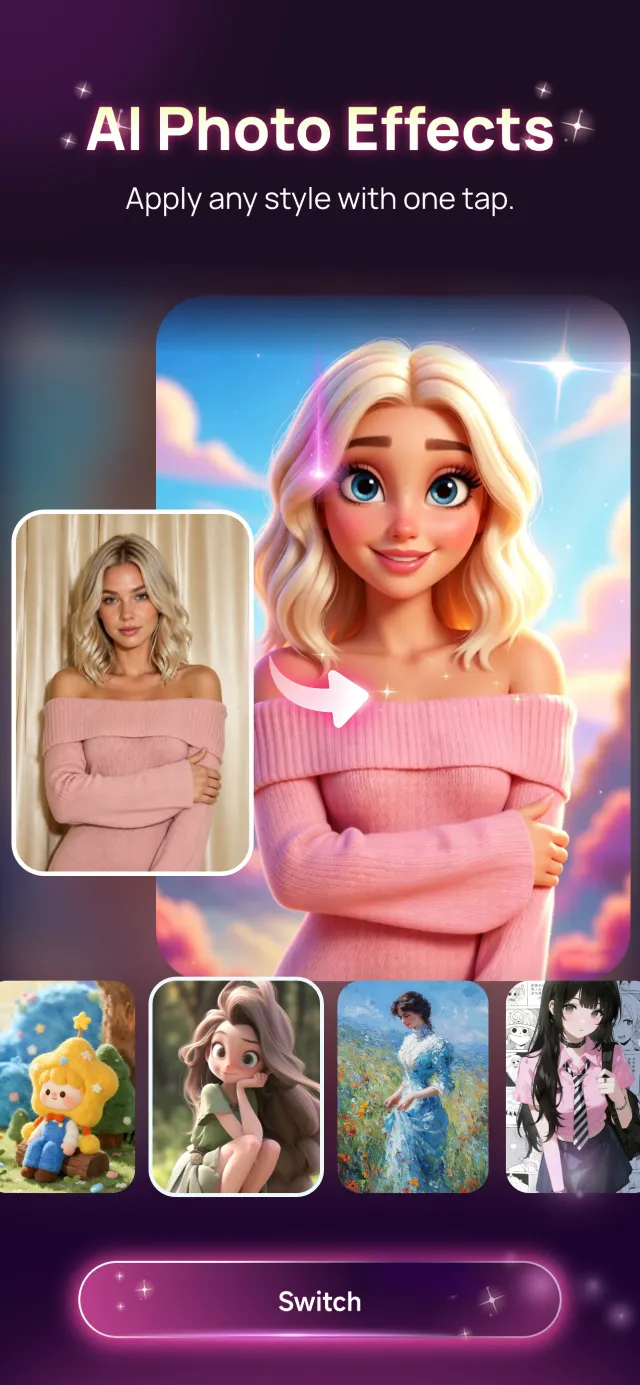 ReelFig: AI Video Generator - Screen 1