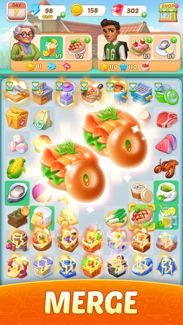 Flambé®: Merge & Cook - Screen 1