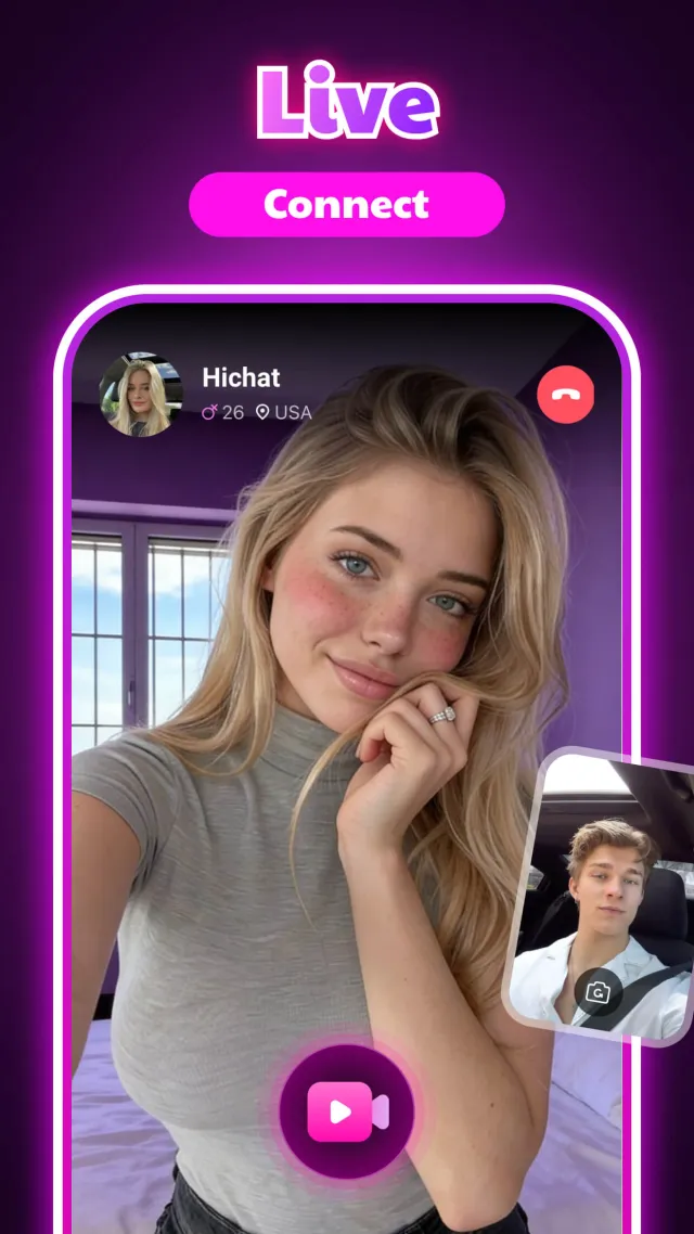 Hichat - Video Call, Chat Real - Screen 1